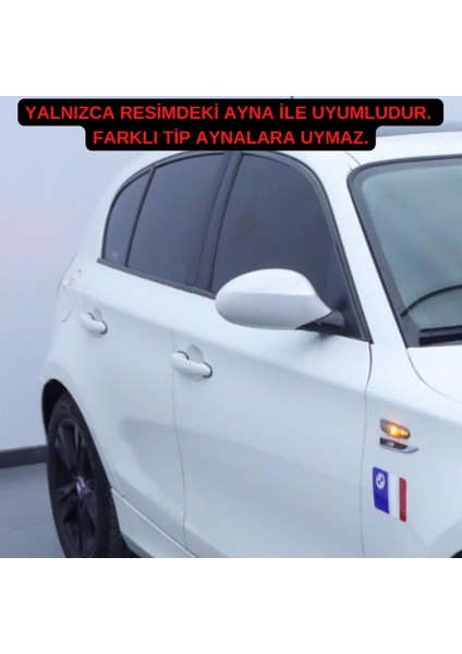 Bmw E87 1 Serisi Makyajsız Kasa 2004-2009 Uyumlu Batman Yarasa Ayna Kapağı Piano Black Abs Plastik modelleri