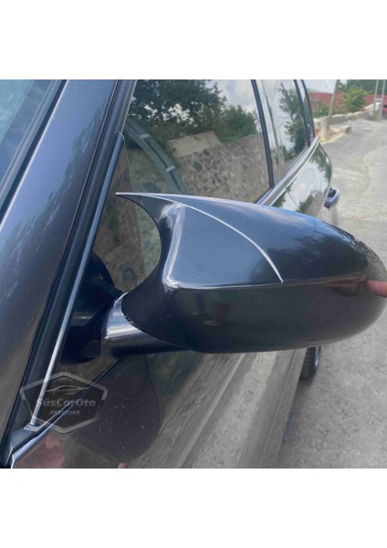 Bmw E87 1 Serisi Makyajsız Kasa 2004-2009 Uyumlu Batman Yarasa Ayna Kapağı Piano Black Abs Plastik indirimleri