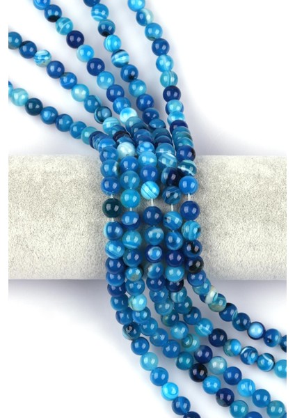 Madagaskar Akik Doğal Taş Dizi 8 mm Küre Kesim