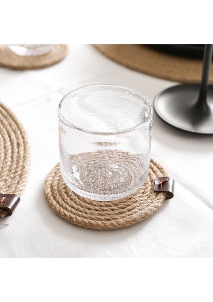 4 Adet Jüt Halat Bardak Altlığı 11X11 fiyatları