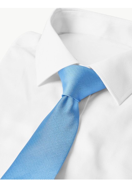 Slim Fit Dokulu Kravat