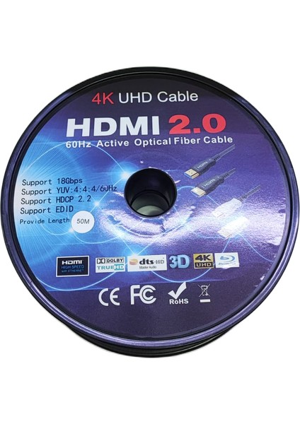 Fiber Optik Hdmı 2.0 Kablo Aktif - 50 Metre Optik HDMI Kablo modelleri