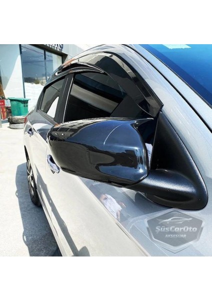 Citroen C4 Cactus 2014-2017 Uyumlu Batman Yarasa Ayna Kapağı Piano Black Abs Plastik fırsatları