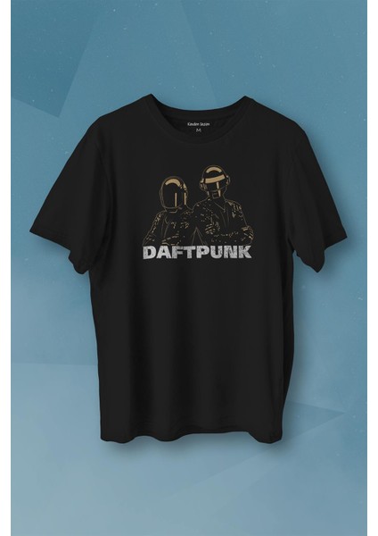 Daft Punk Müzik Get Lucky Music Baskılı Tişört Unisex T-Shirt