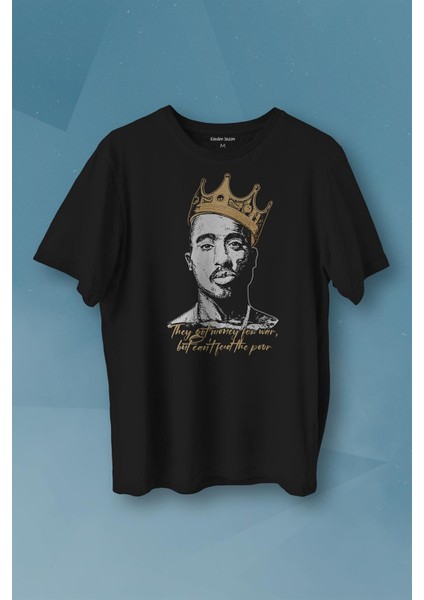 Tupac Hip Hop Rap Music 2pac Baskılı Tişört Unisex T-Shirt