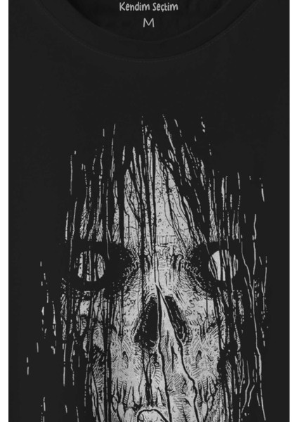 Gotik Hayalet Dark Halloween Gothic Baskılı Tişört Unisex T-Shirt fiyatları