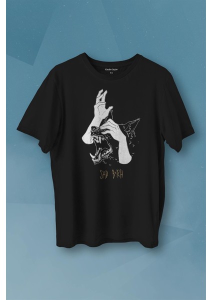 Sad Bötch Dog Asi Baskılı Tişört Unisex T-Shirt