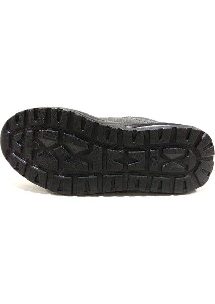 Siyah Air Taban Sneakers Cırtlı Spor Ayakkabı