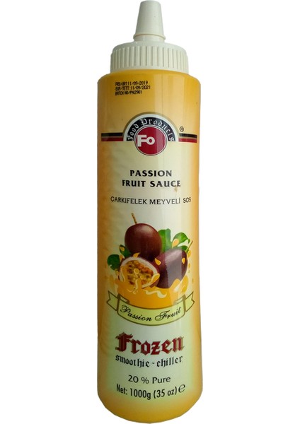 Çarkıfelek Meyveli Püre Sos 1 lt