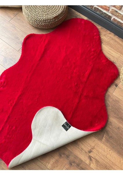 Tavşan Tüyü Post Peluş Ultra Yumuşak Post Puffy Kırmızı fırsatları