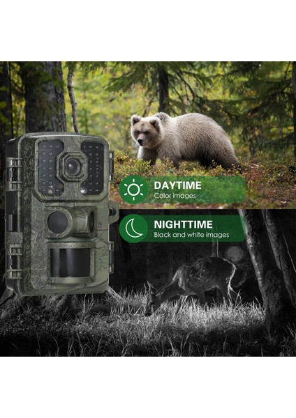 4K 16 Mp Su Geçirmez Gece Görüşlü Fotokapan Pır Sensörlü Kamuflaj Fotokapan fırsatları