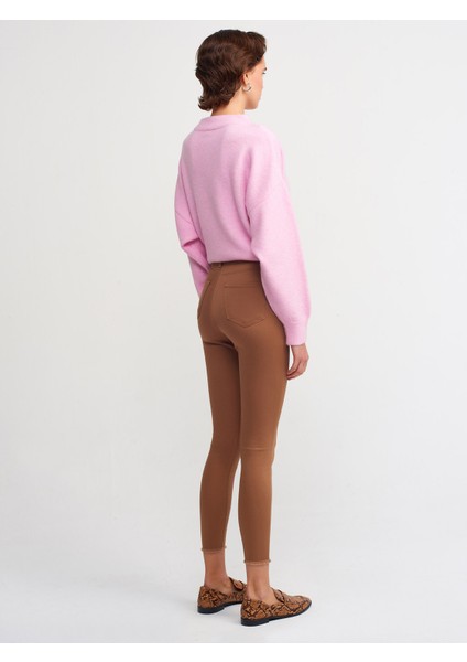 70629 Süper Yüksek Bel Pantolon-Camel fiyatları