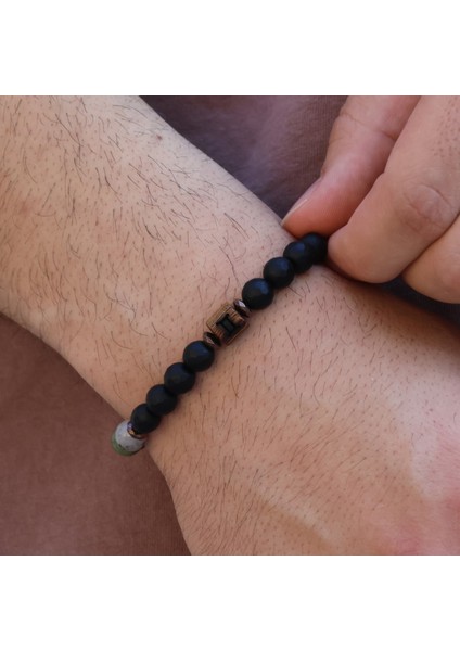 İkizler Burcu Erkek Doğal Taş Bileklik