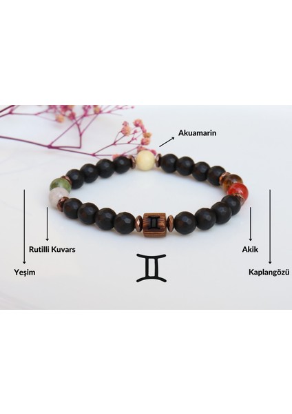 İkizler Burcu Erkek Doğal Taş Bileklik fiyatları