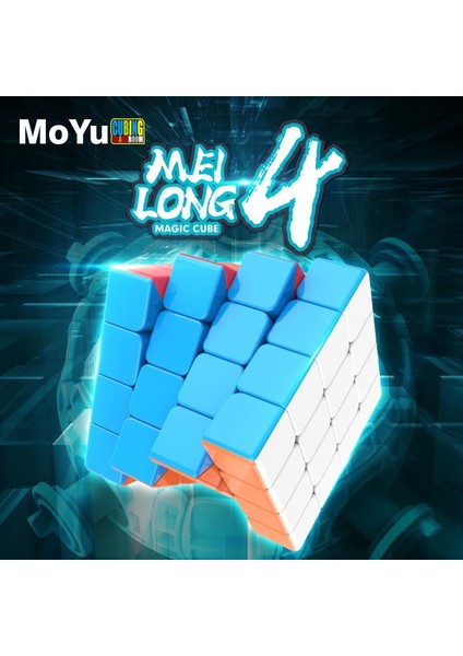 4x4 Moyu Meı Long Magıc Cube Vıp Kalite Orjinal Lisanslı 4x4 Zeka Küpü 4x4 Sabır Küpü 4x4 Rubiks Cube