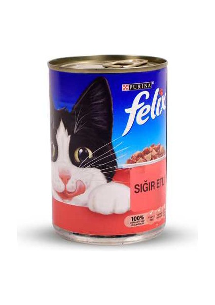 Felix Sığır Etli Kedi Kedi Konserve Islak Maması 400 gr x 24 Adet Yaş Mama Konserve fiyatları
