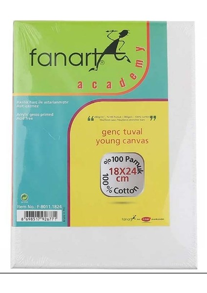 Academy 18x24 cm 280gr Tuval / 8011.1824