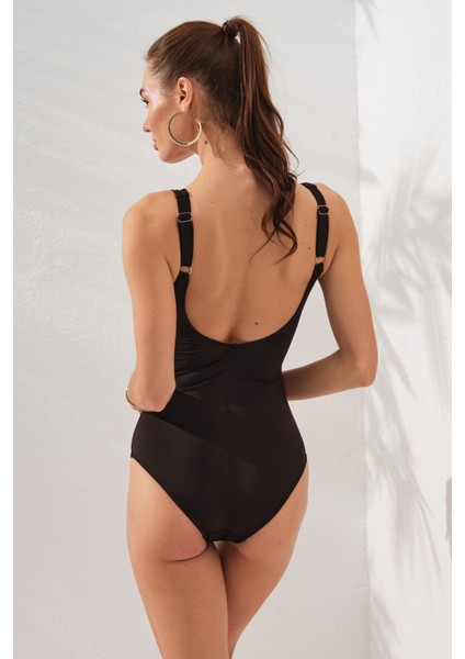 Stella V Yaka Tokalı Korseli Mayo Siyah 231133 fiyatları