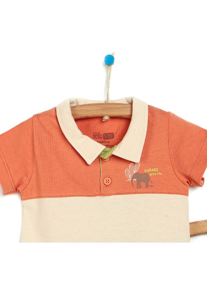 Hello Baby  Safari Tshirt-Şort Erkek Bebek