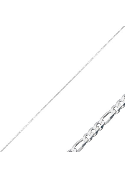 Gümüş 40 Mikron Figaro Zincir Kolye