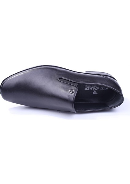 2277-3 Erkek Deri Siyah Bağcıksız Klasik Ayakkabı fırsatları