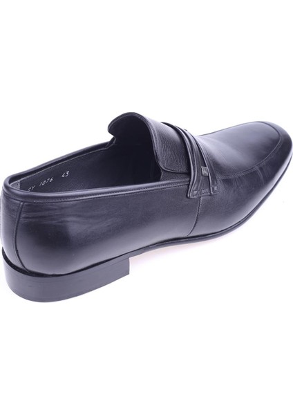 1076 Erkek Neolit Taban Klasik Bağcıksız Deri Ayakkabı fırsatları