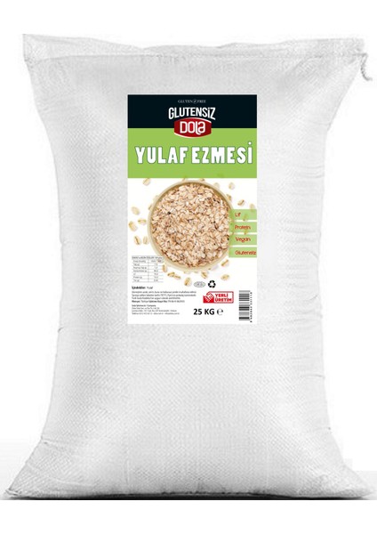 Glutensiz Yulaf Ezmesi 25 kg