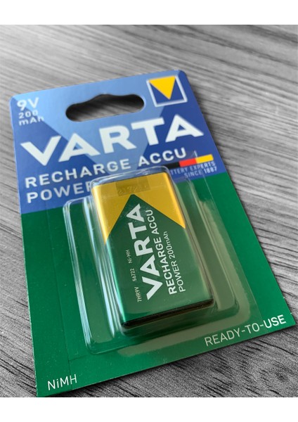 4 Adet - Kumandalı Araba Dijital Saat Pili Radyo Alarm Kepenk Pili Varta 9 Volt 9V Kare Şarj Edilebilir 200 Mili Amper Şarzlı Pil Yeni Seri