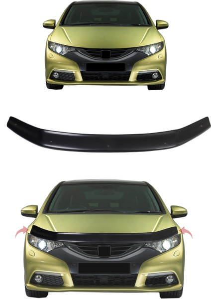Honda Civic Abs Kaput Rüzgarlığı 2012-2015