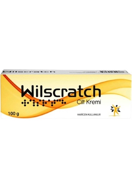 Wilscratch Uyuz Kremi Cilt Kremi 100 Gr 8682340344888