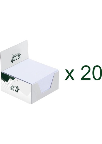 8x8 Küp Not Beyaz 20 Kutu