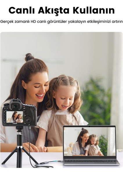 1080P 30Hz USB Type-C Video Capture Kart HDMI Görüntü Yakalama Kartı