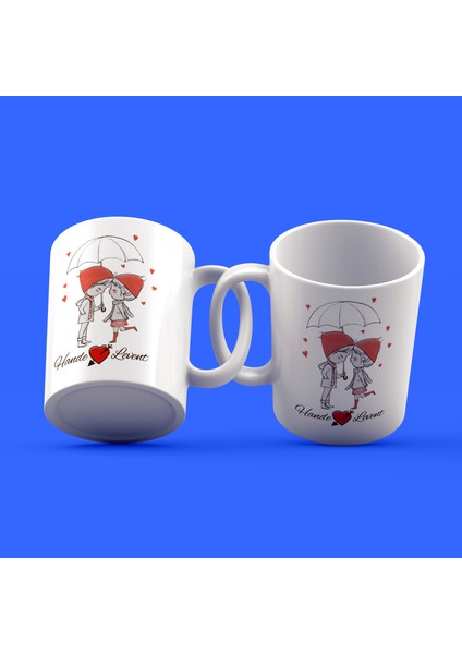 Sevgililer Günü Tasarımı Çay Kahve Kupası
