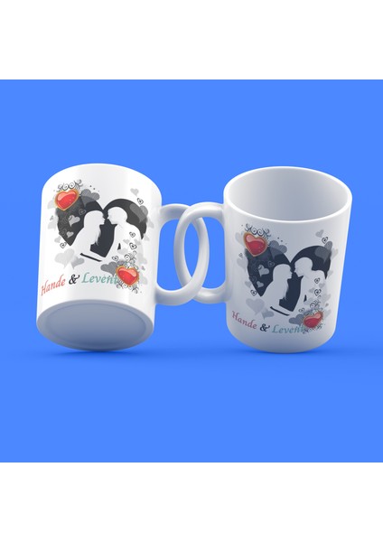 Sevgililer Günü Tasarımı Çay Kahve Kupası