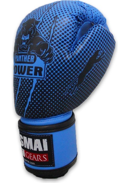Panther Power Serisi Boks Kick Boks Eldiveni Dosmai EL341 Mavi - 4 Oz