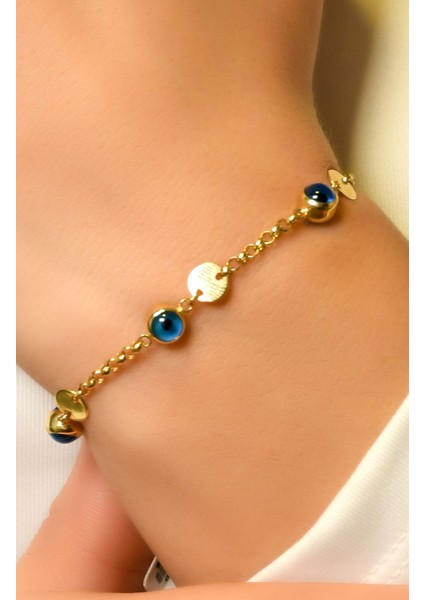 Ravi Nazar Boncuklı Tasarım Bileklik 14 Ayar A058533 fiyatları