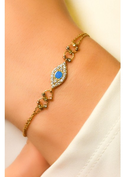 Ravi Mineli Taşlı Tasarım Bileklik 14 Ayar A052428 fiyatları