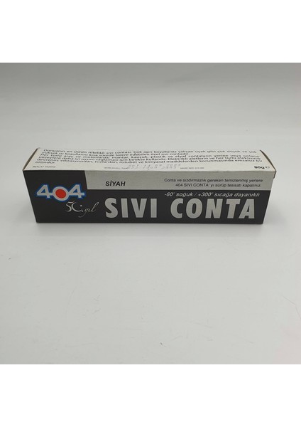 Siyah Sıvı Conta 80 gr