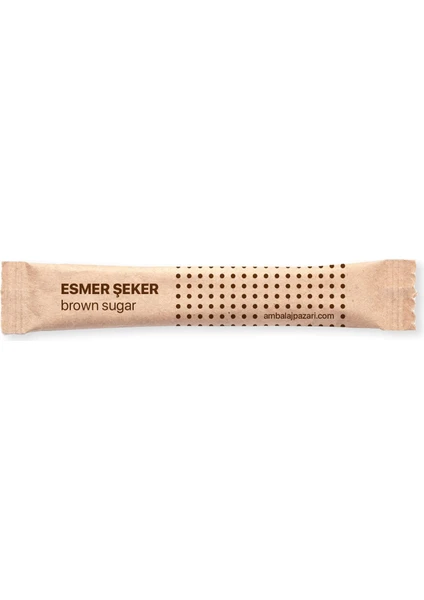 Ambalaj Pazarı Stick Esmer Şeker 3 gr - 1000 Adet