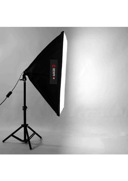 50 x 70 cm Softbox 2'li Sürekli Işık Seti Strobist Set Taşıma Çantalı