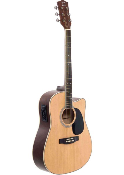 SA-220 Nt Elektro Akustik Gitar - Natural