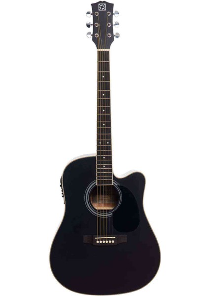 SA-220 Bk Elektro Akustik Gitar - Siyah