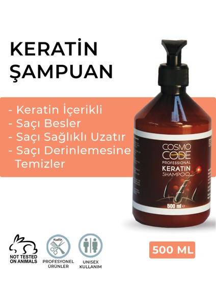 2’li Keratin Şampuan 500 ml