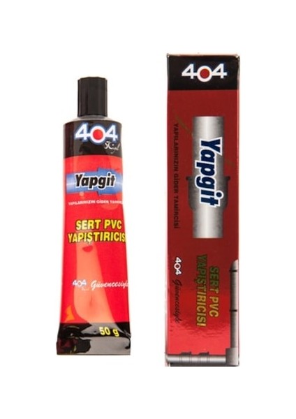 404 Yapgit Sert Pvc Boru Yapıştırıcı 50GR.