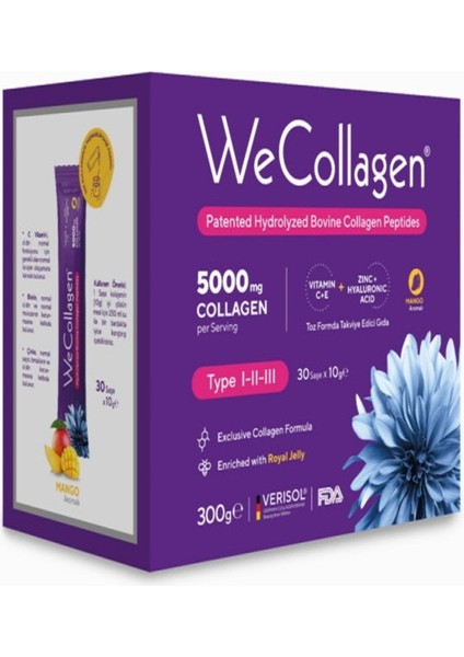 Wecollagen Tip 1-2-3 Toz Saşe 30 x 10 gr