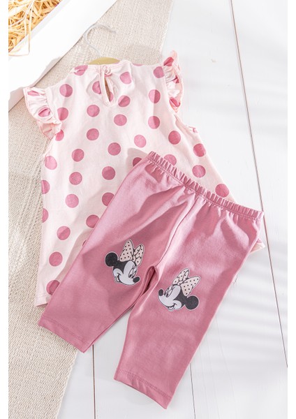 Figürlü Yazlık 2'li Alt Üst Kız Bebek Takım modelleri