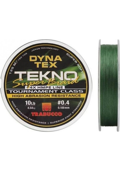 Dyna Tex Tekno Super Braid 4x 135M Dark Green Ip Misina