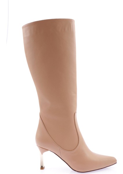 K110-22K Kadin Sivri Burun Ince Topuklu Çizme