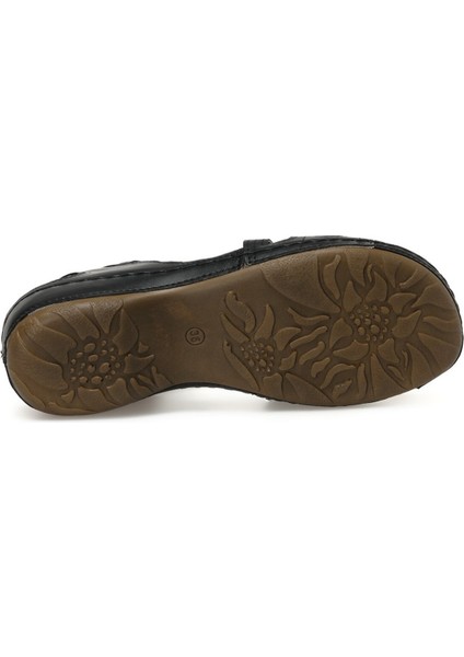 157362.Z3FX Siyah Kadın Comfort Sandalet