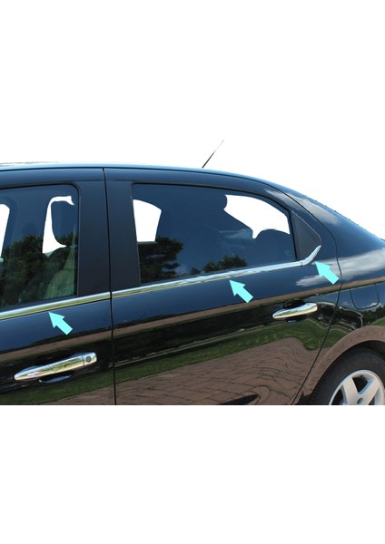 Citroen C - Elysee Sd Cam Çıtası 6 Parça Paslanmaz Çelik 2012 > modelleri